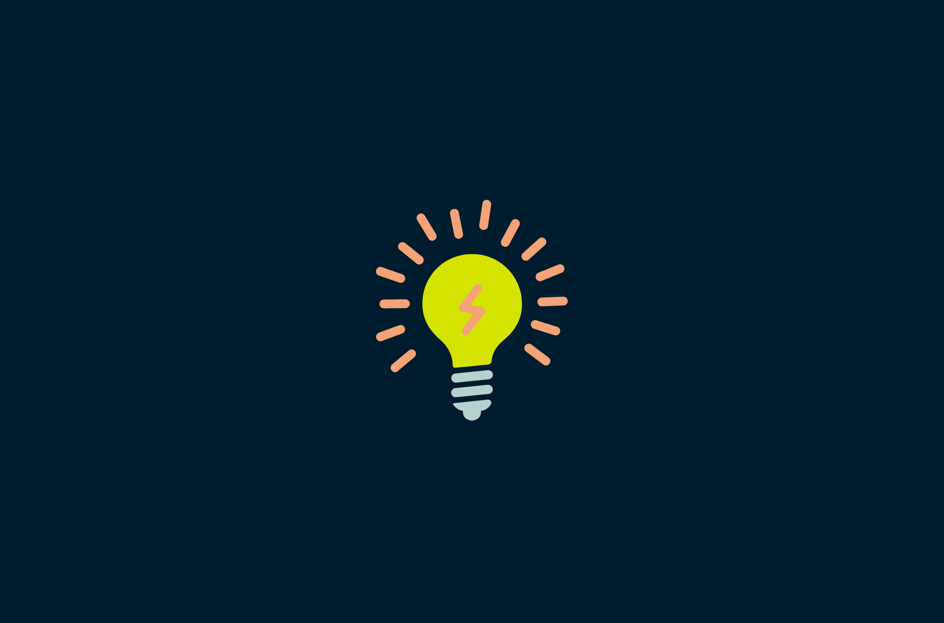 A light bulb with light streaks.
