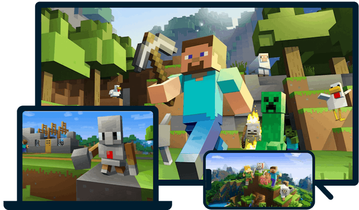 Minecraft auf verschiedenen Ger&auml;ten