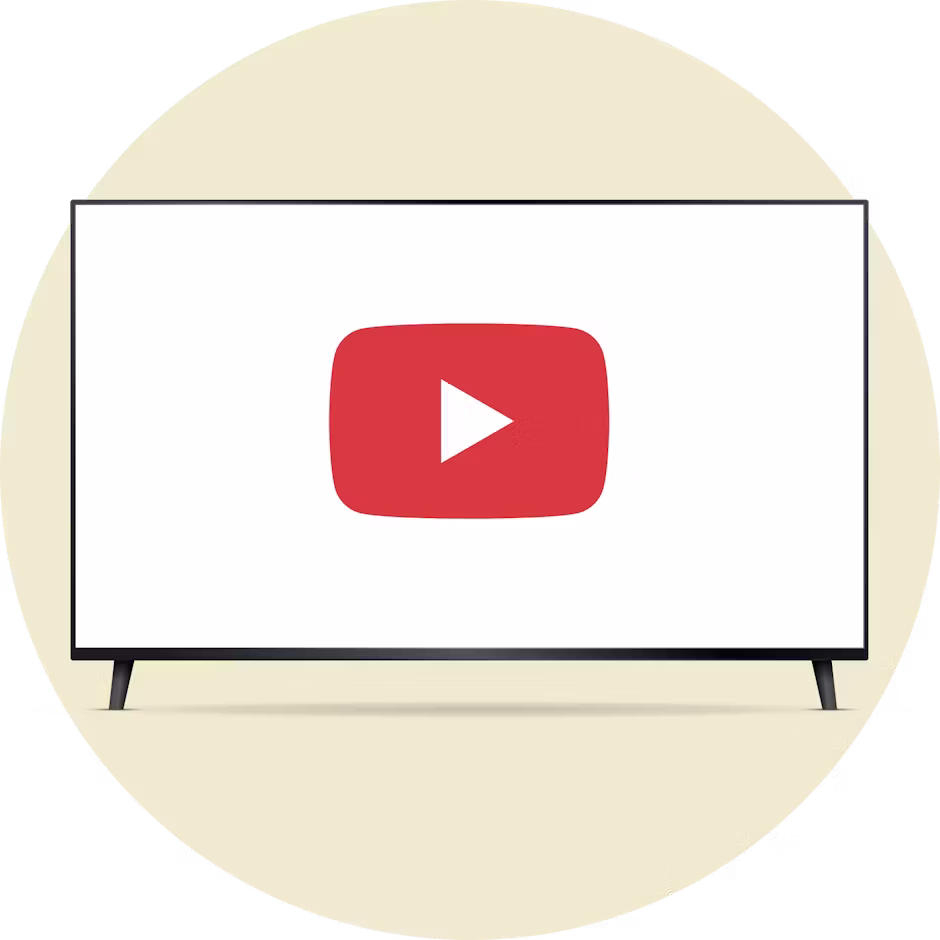 YouTube TVのロゴが表示されています。