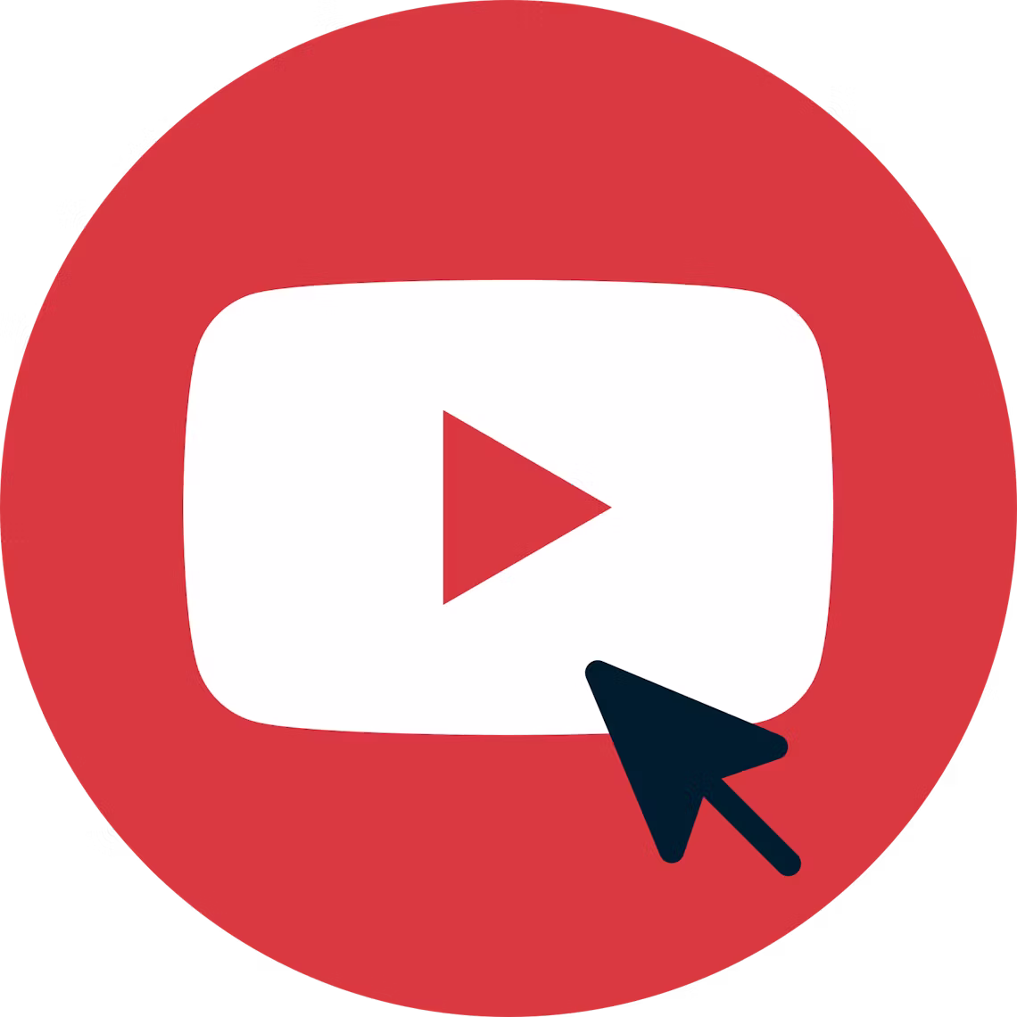 YouTubeサブスクライブボタン上のカーソル