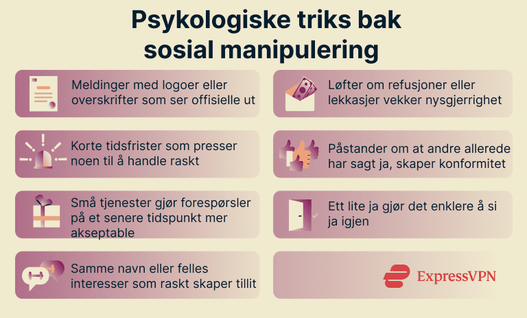7 different psychological tricks that can make you fall for a social engineering attack.