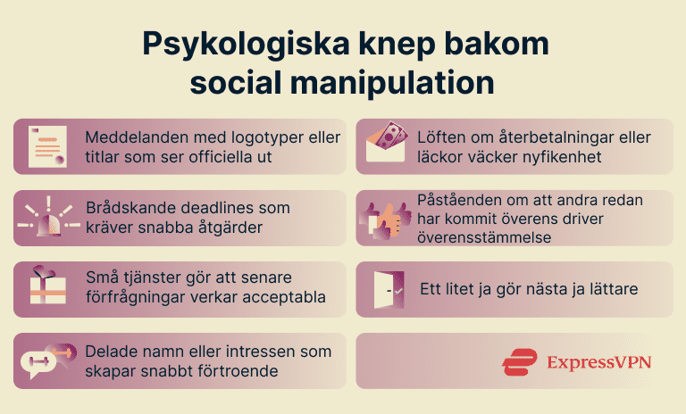 7 different psychological tricks that can make you fall for a social engineering attack.