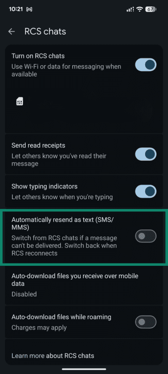 What Is Rcs Message 7