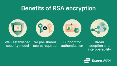 Benefits of RSA encryption.